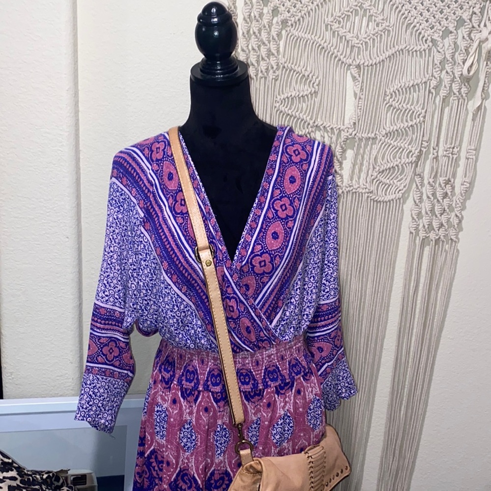 Free People Bohemian She’s a Lady Midi Dress - Picture 5 of 15